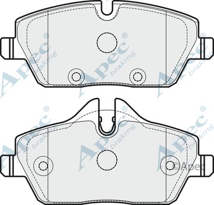 APEC BRAKING Комплект тормозных колодок, дисковый тормоз PAD1758